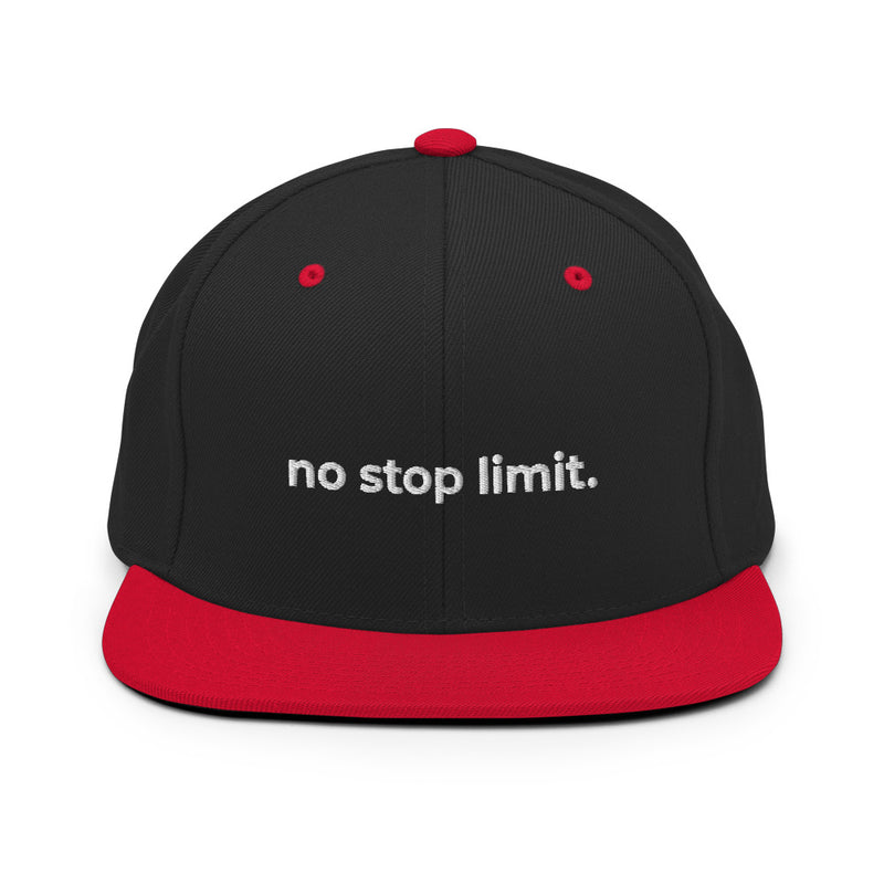 No Stop Limit Snapback Hat