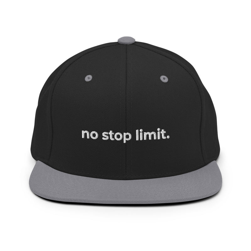 No Stop Limit Snapback Hat